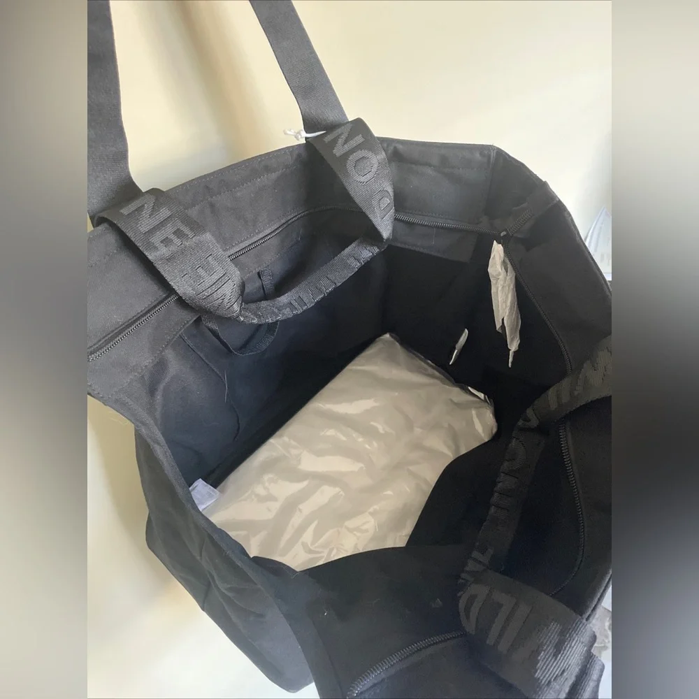New Wild One Everyday Pet Carrier 100% COTTON Canvas Black Light Dog Carrier Bag